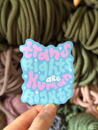 trans rights are human rights sticker