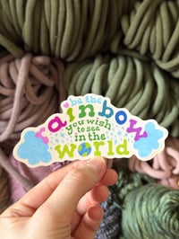 be the rainbow sticker