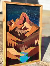 Image 5 of Jasper Alberta Wood Wall Art – Icefields Parkway Mountain Landscape