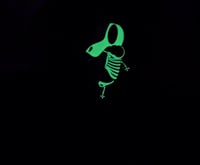 Image 2 of COURAGE SCARED TO THE BONES GLOW IN THE DARK PIN