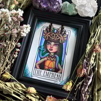 Monster High Cleo De Nile as the Empress Tarot Card A5 Print