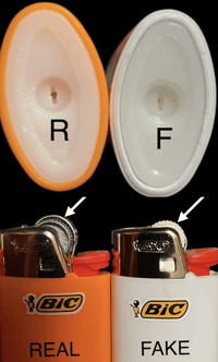 Image 3 of How to spot a FAKE Bic lighter 