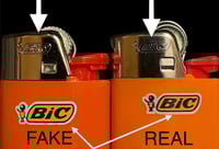 Image 5 of How to spot a FAKE Bic lighter 