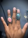 Pink Conch shell or Abalone Flower  ring
