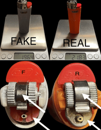 Image 2 of How to spot a FAKE Bic lighter 