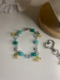 Image 5 of Fairycore water inspired necklace, bracelet, keychain bundle 