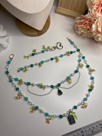 Image 3 of Fairycore water inspired necklace, bracelet, keychain bundle 
