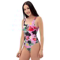Image 9 of Studio Purr Strawberry Season Kitties One Piece Swimsuit