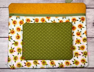 Image of Free Shipping/Project Bag Duo Set/ Sunflower Green Zip