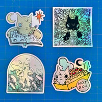 Image 1 of Holographic Cat Stickers