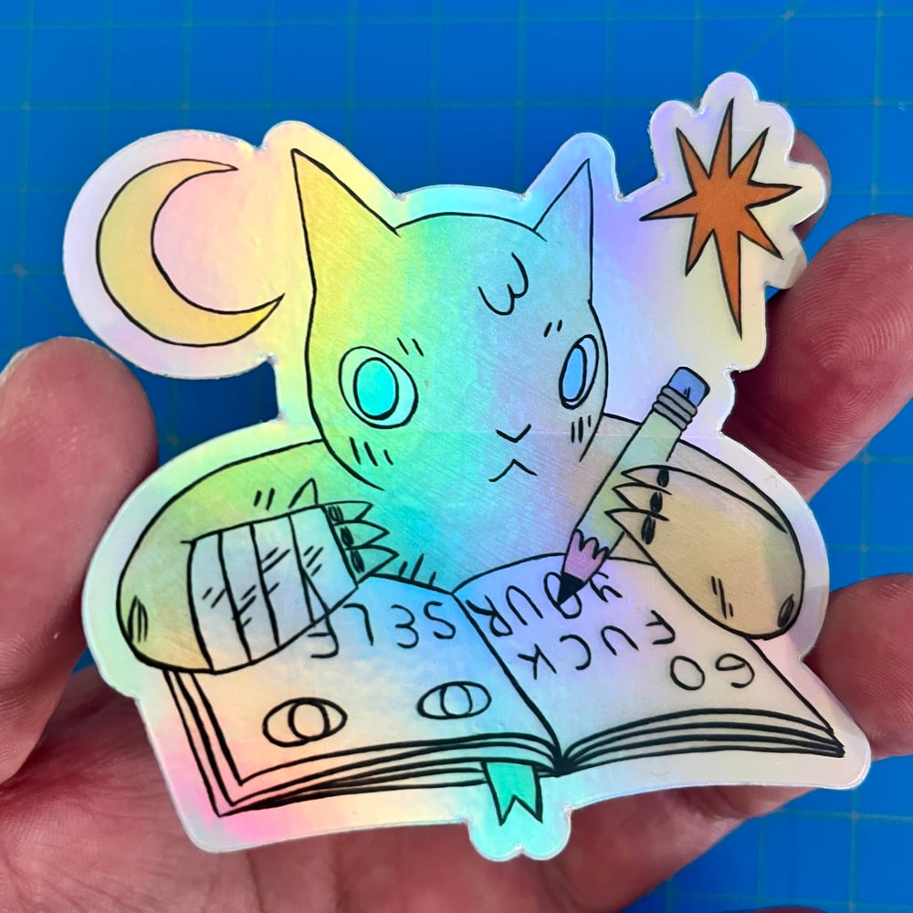 Image of Holographic Cat Stickers