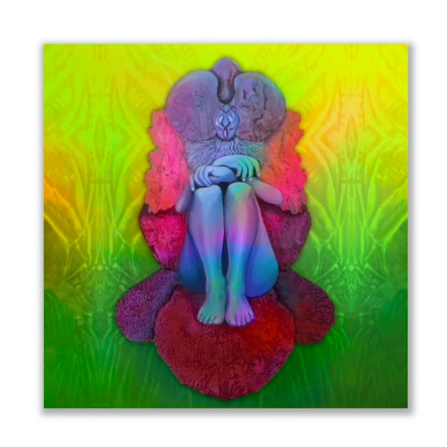 "Orchidmind" Holographic Sticker