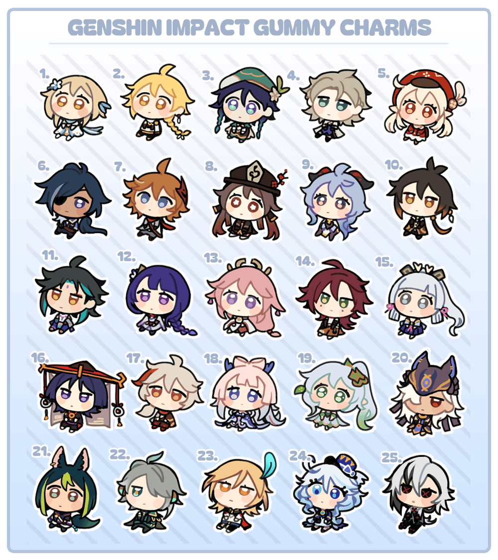 Image of Gummy Genshin Charms
