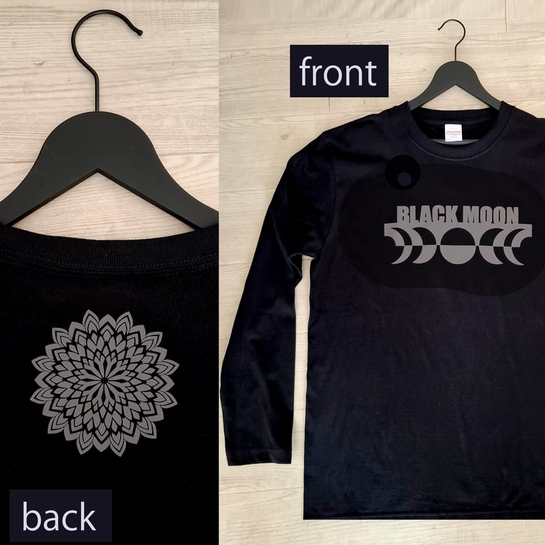Image of LONG SLEEVES Black Moon T-shirt