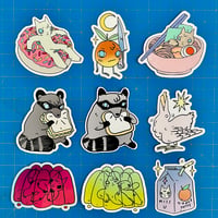 Image 1 of Food Themed Die Cut Stickers