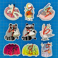 Image 2 of Food Themed Die Cut Stickers