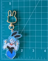 Image 3 of Bloomers Bunny Keychain/Charm