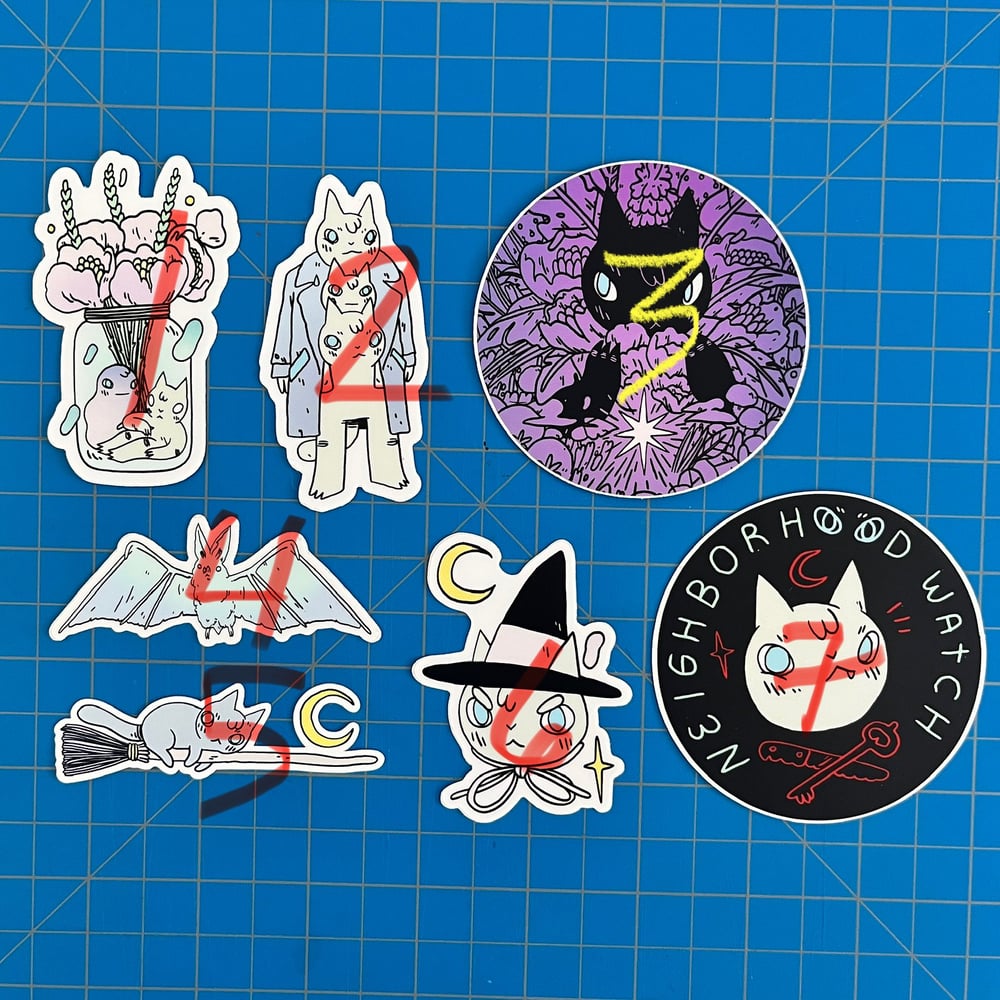 Image of Small & Circular Die Cut Stickers