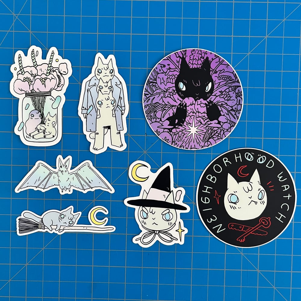 Image of Small & Circular Die Cut Stickers