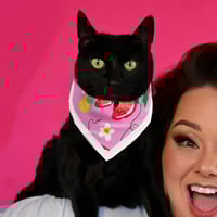 Image 1 of Studio Purr Strawberry Season Kitties Bandana