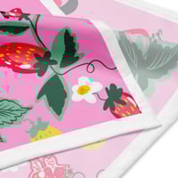 Image 8 of Studio Purr Strawberry Season Kitties Bandana