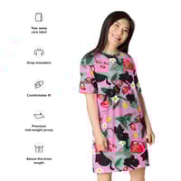 Image 4 of Studio Purr Strawberry Season Kitties Shirt Dress