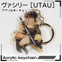 [LIMITED] UTAU Vasily anniversary keychain + postcard