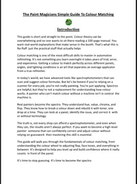 Image 2 of The Paint Magicians Simple Guide To Colour Matching eBook (USD)