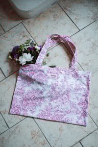 Image 2 of Tote bag [Toile de jouy rose]