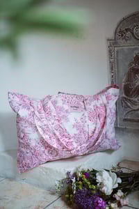 Image 1 of Tote bag [Toile de jouy rose]