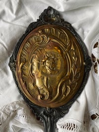 Image 4 of Miroir à main en étain et laiton signé DUPRÉ // début XIXème siècle