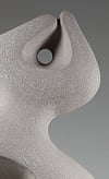 Grey Abstract Ceramic Figure Untitled 230
