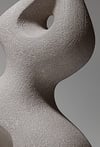 Grey Abstract Ceramic Figure Untitled 230