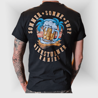 Image 1 of T-Shirt "Sommer, Sonne, Suff" Rückendruck - Schwarz