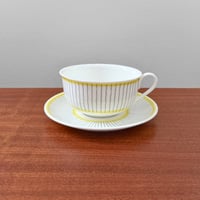 Image 1 of Gustavsberg Piké Tea Cup with Saucer
