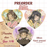 Image 1 of [PREORDERS] TGAA/DGS | Susahao - Heart Buttons