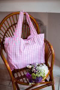 Image 8 of Tote bag [Vichy rose]
