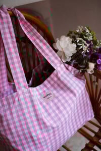 Image 6 of Tote bag [Vichy rose]