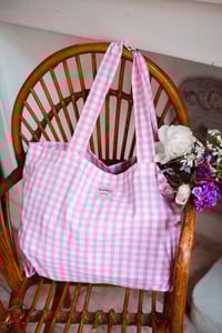 Image 9 of Tote bag [Vichy rose]