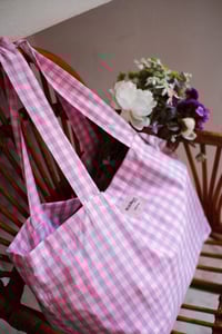 Image 4 of Tote bag [Vichy rose]