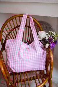 Image 10 of Tote bag [Vichy rose]