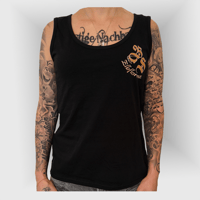 Image 2 of Girly Top "Sommer, Sonne, Suff" Rückendruck - Schwarz