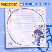 Image 1 of [PREORDER] 1000XRESIST | Watcher - Memopad
