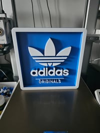 Image 1 of Adi Originals Blue/White Desk Sign