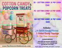 Cotton Candy & Pop Corn Treats