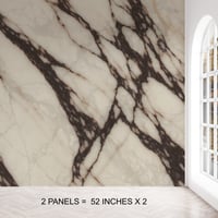 Image 4 of Viola Luxe – Calacatta Viola Inspired Marble Peel and Stick Wallpaper