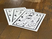 Image 4 of Blackwork 'Trouble' A3 Poster Print | Street Art Graffiti Style Print