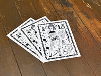 Image 7 of Blackwork 'Trouble' A3 Poster Print | Street Art Graffiti Style Print