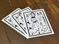 Image 8 of Blackwork 'Trouble' A3 Poster Print | Street Art Graffiti Style Print