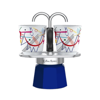 Image 1 of Bialetti Mini Express Kandinsky + 2 Ceramic Cups